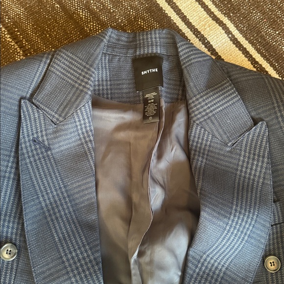 SMYTHE Double Breast Blazer in Navy - Picture 2 of 6